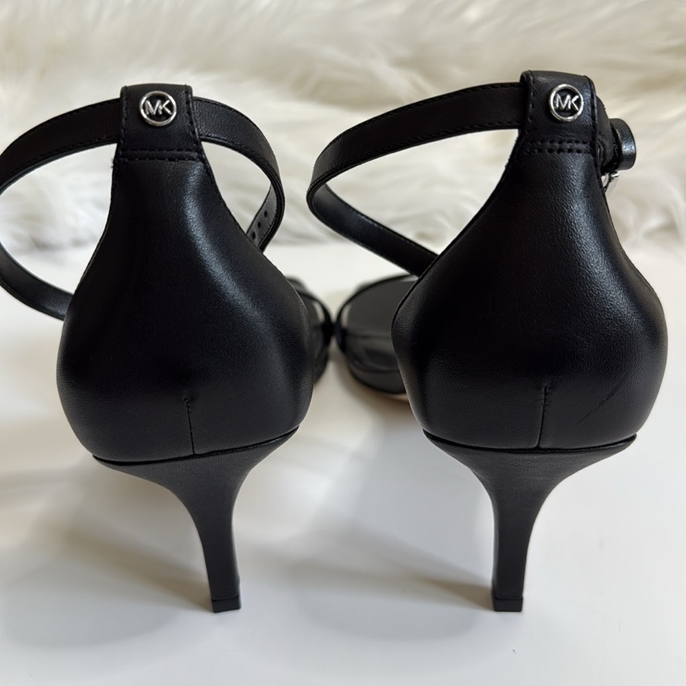 Michael Kors Black Jaida Heeled Sandals Size 11 - Picture 4 of 9